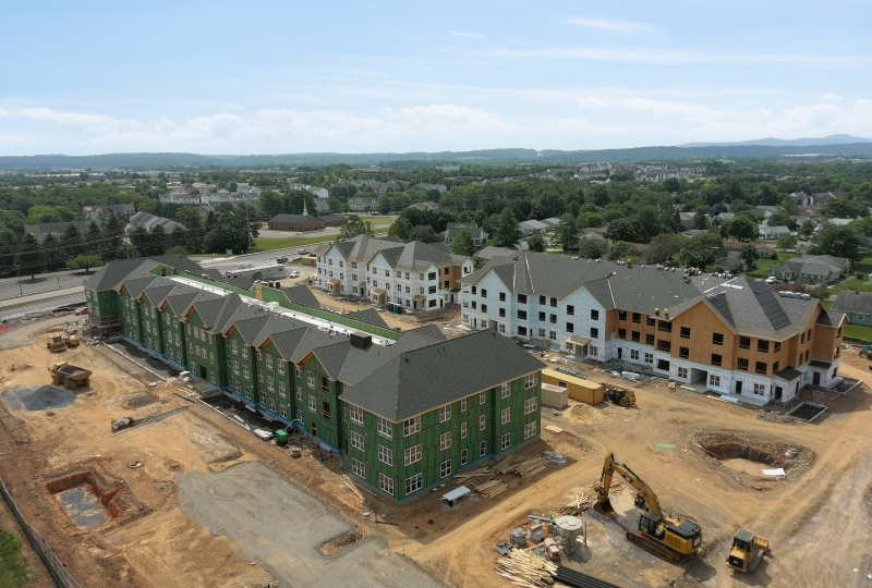 Construction is currently underway at Crestwood Manor in Frederick, MD